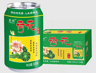 麦纯荷花啤酒